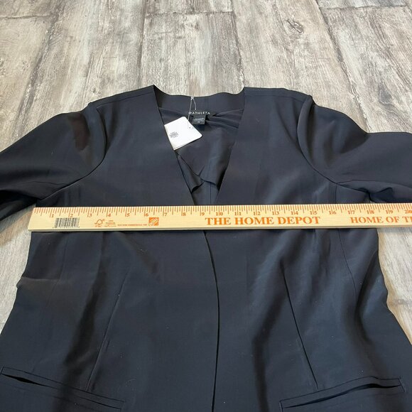 NWT! Athleta Avenue Blazer, Black Euroluxe Stretch, Size 10 - Picture 13 of 14